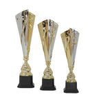 GOLDEN SILVER STAR METAL TROPHY
