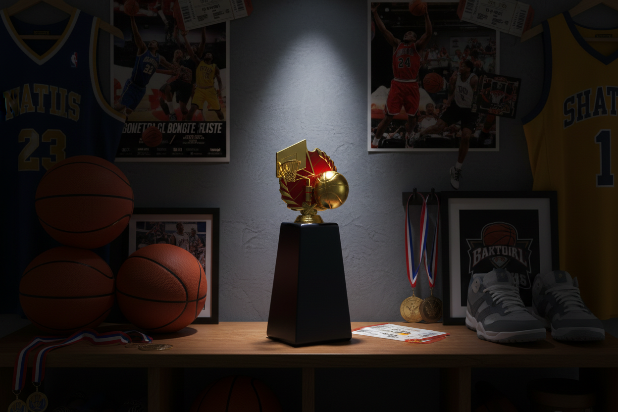 Basketball Courtside MVP Trophy
