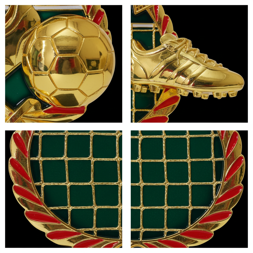 Soccer Goal Wreath Award Trophy