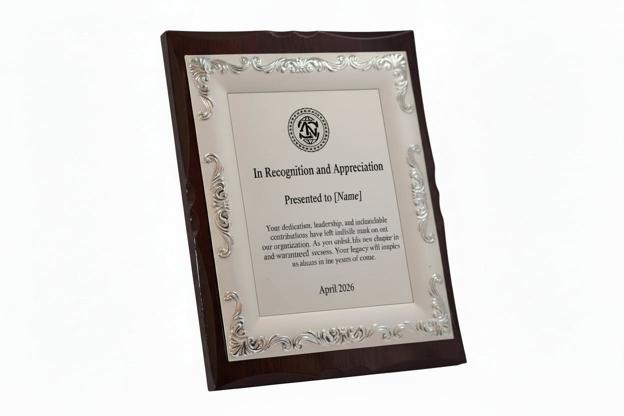 Classic Wooden Plaque