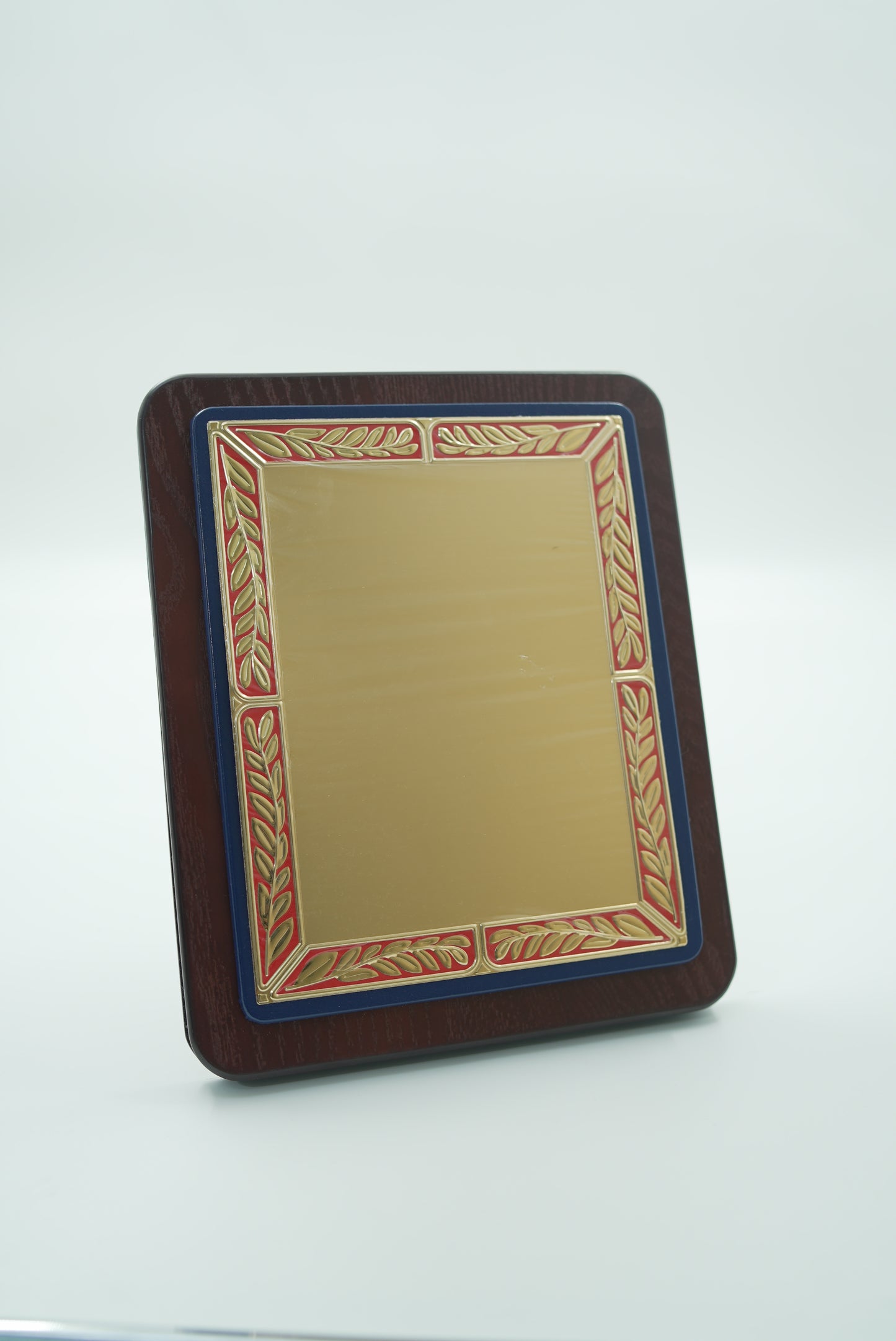 BLUE WOODEN PLAQUE