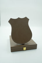 SHIELD PLAQUE - BROWN