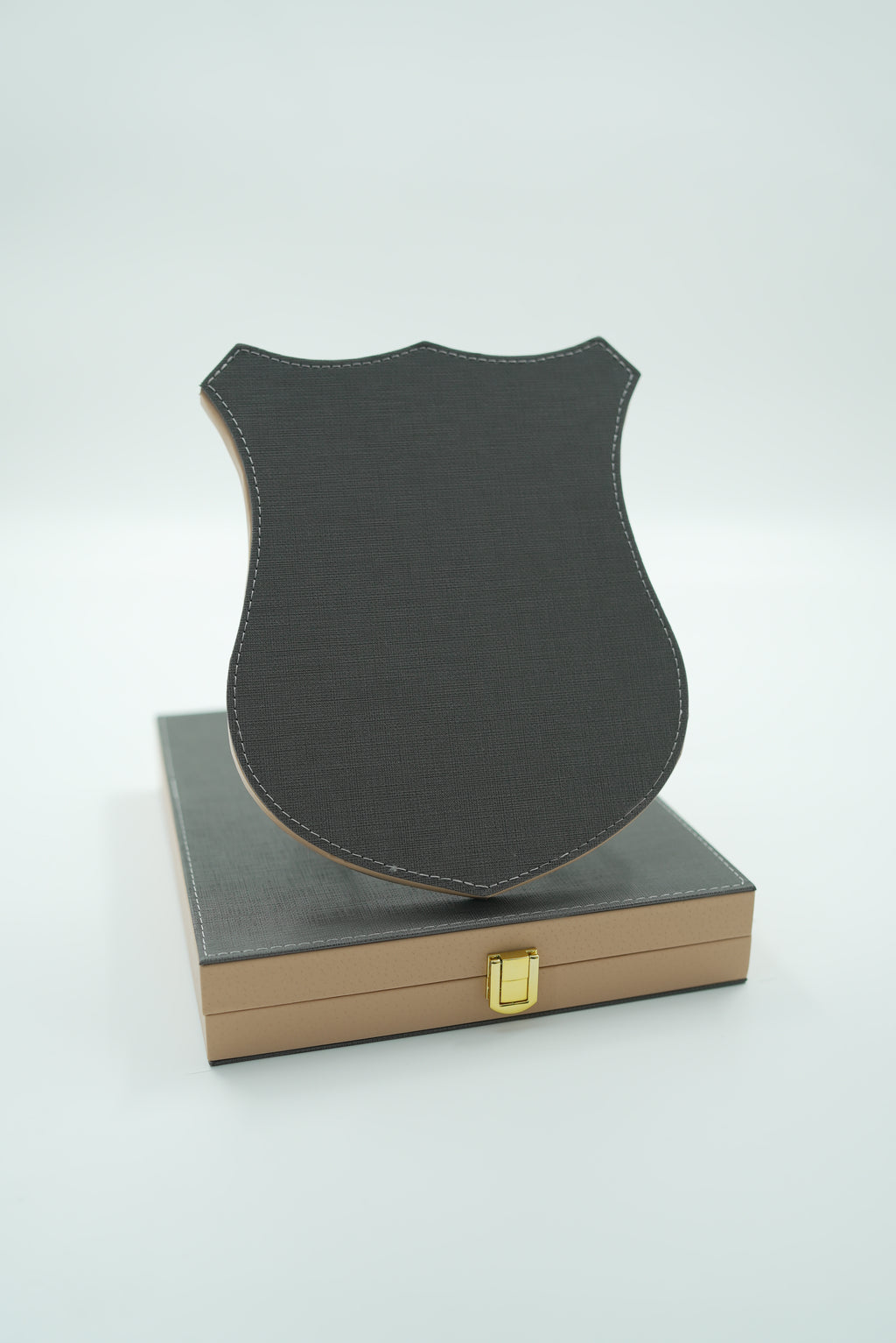 SHIELD PLAQUE- GREY