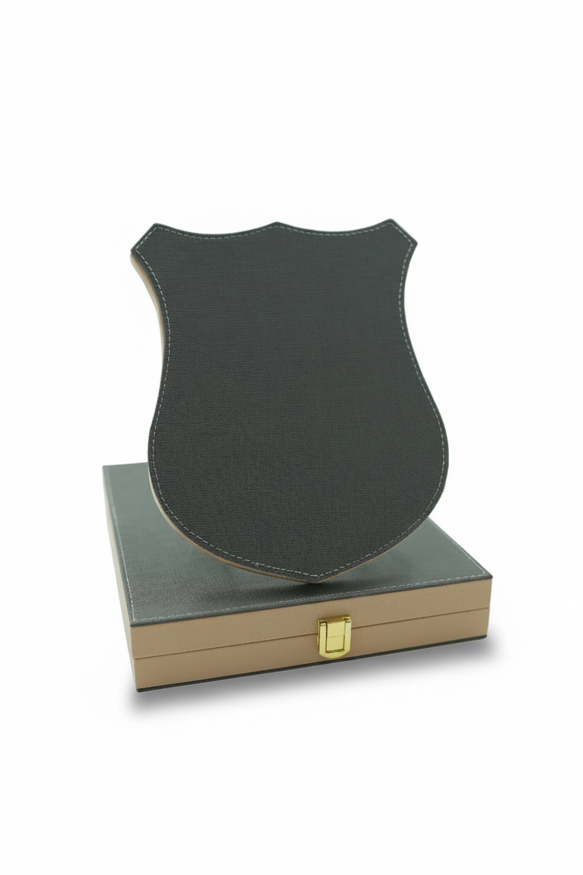 SHIELD PLAQUE- GREY
