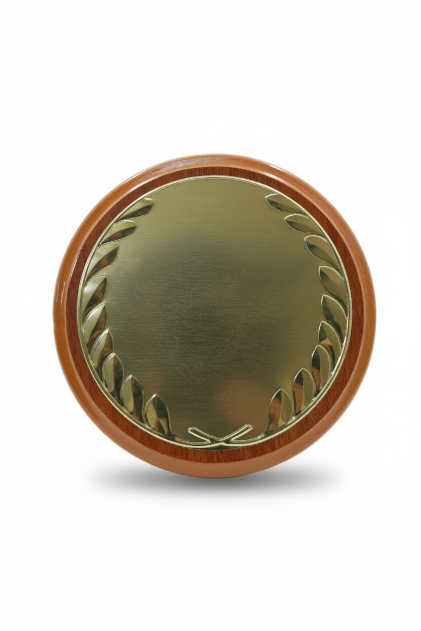 CIRCULAR WOODEN PLAQUE