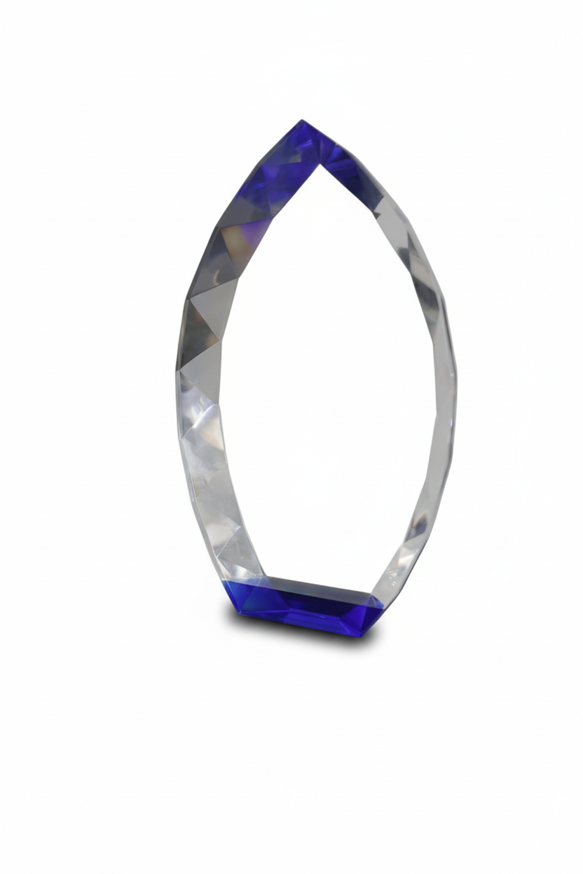 PREMIUM DIAMOND OVAL CRYSTAL AWARD