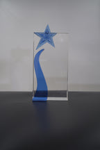PREMIUM BLUE STAR CRYSTAL AWARD