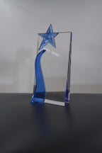 PREMIUM BLUE STAR CRYSTAL AWARD