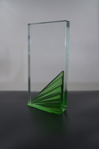GREEN FAN CRYSTAL AWARD