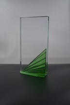 GREEN FAN CRYSTAL AWARD