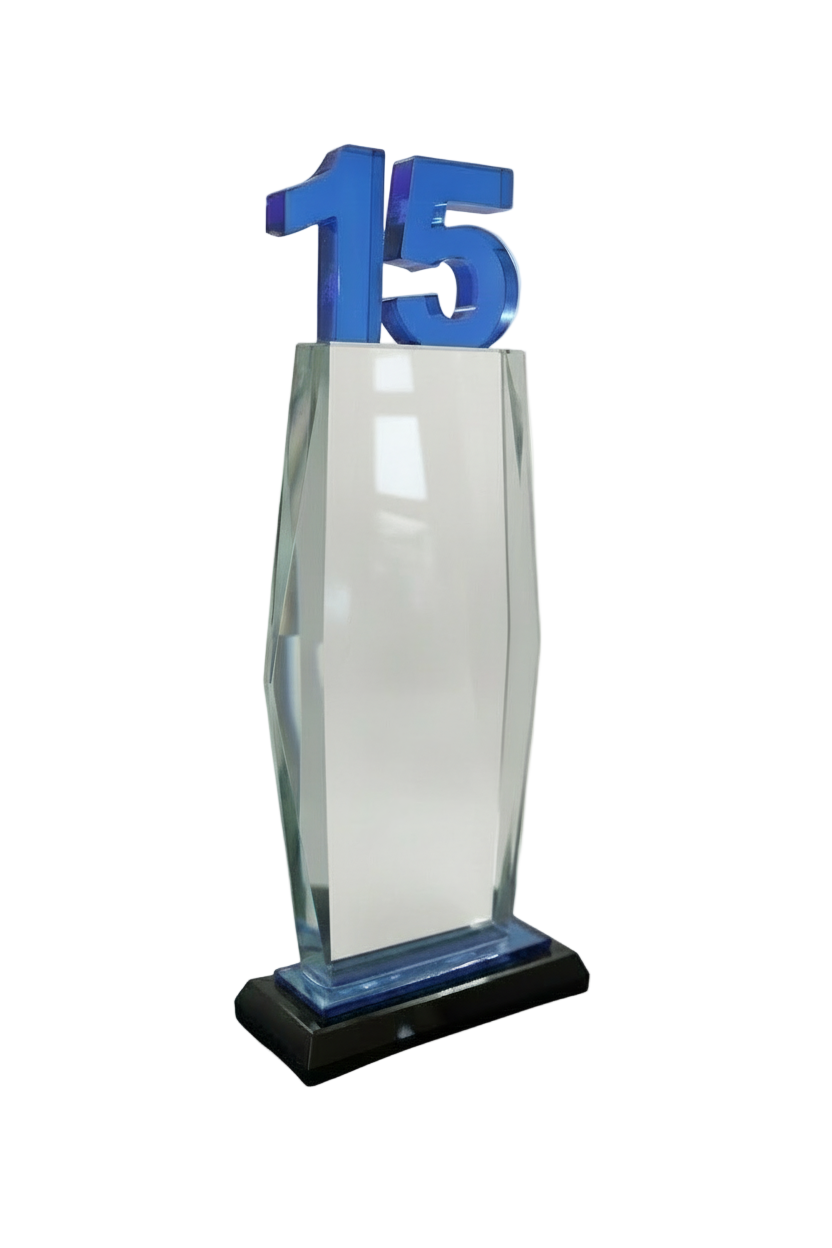15Y SERVICE CRYSTAL AWARD
