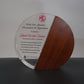 CIRCULAR WOODEN  CRYSTAL
