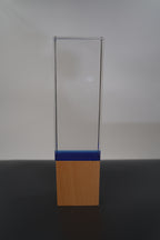 WOODEN-CRYSTAL BLOCK AWARD