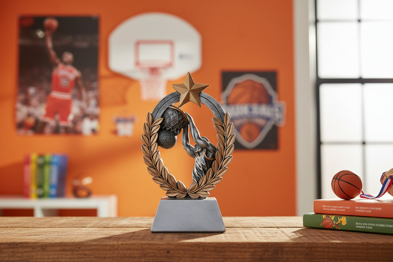 MVP Basketball Resin Trophy