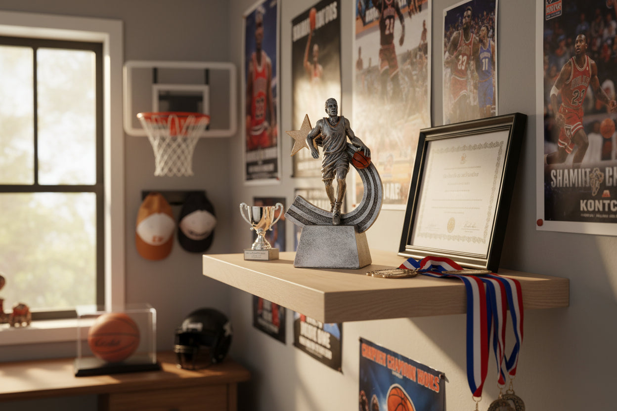 The Courtside Basketball Trophy