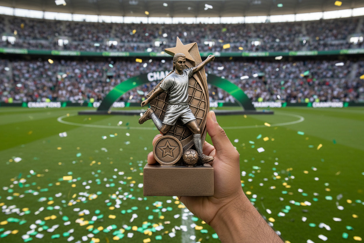 The Striker’s Action Football Trophy