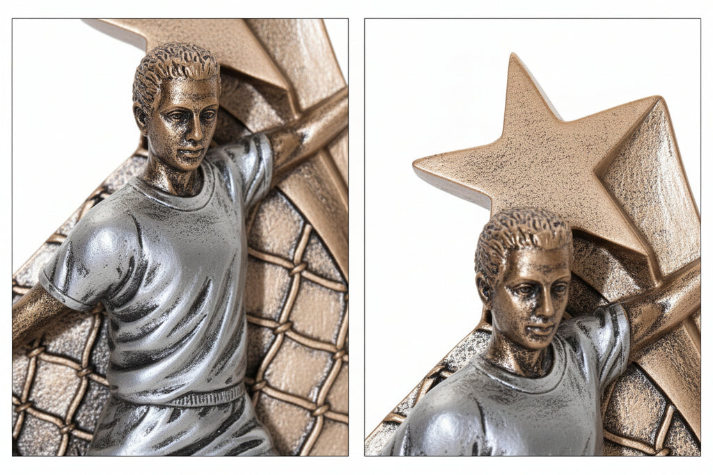 The Striker’s Action Football Trophy