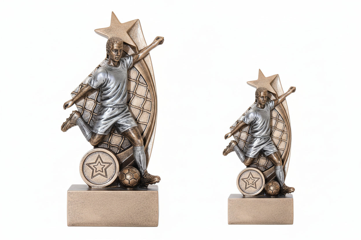 The Striker’s Action Football Trophy