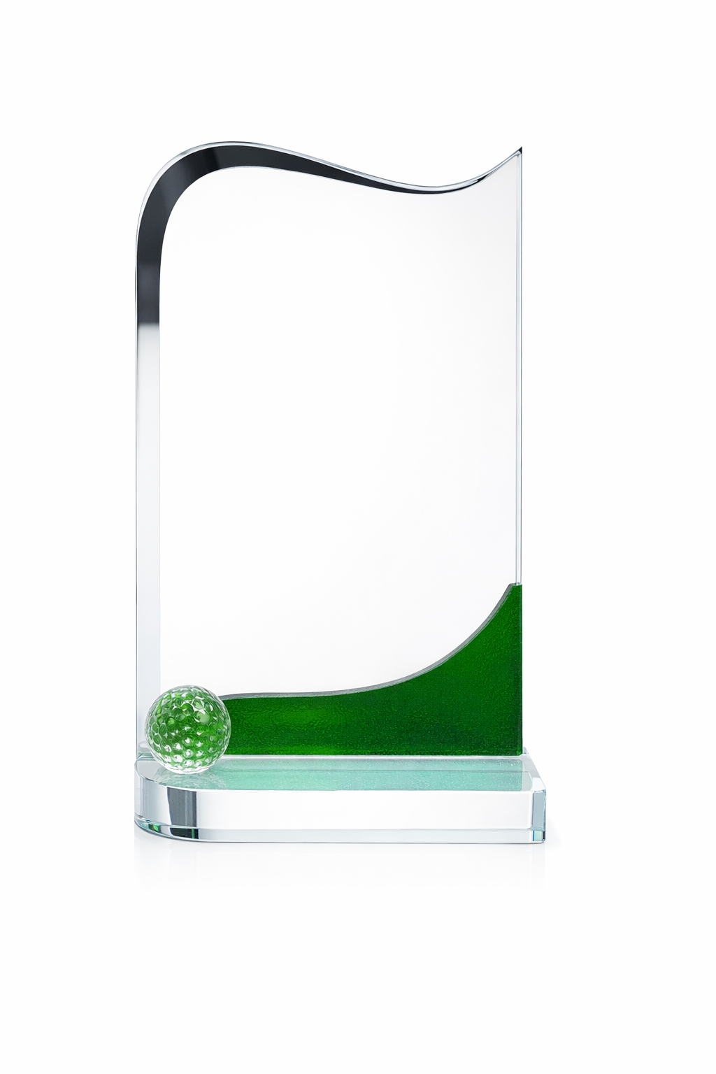 Green Horizon Crystal Trophy