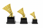 Golden Shuttlecock Badminton Trophy