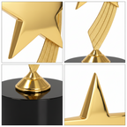 Premium Golden Star Trophy Award