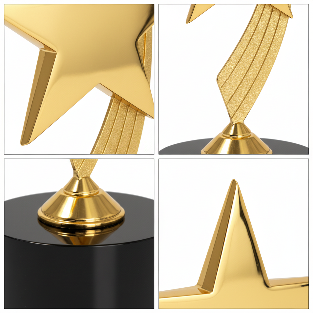 Premium Golden Star Trophy Award