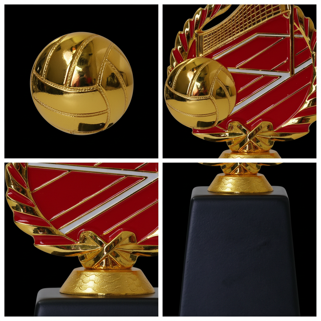 Golden Spike Volleyball Award Trophy