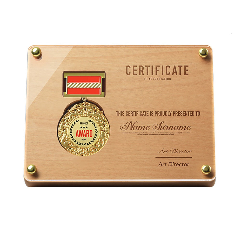 Heritage Medal Display Wooden Plaque