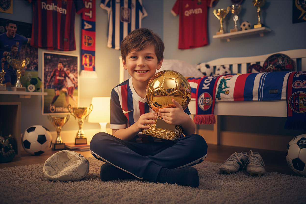 Football Ballon d'Or Trophy Replica